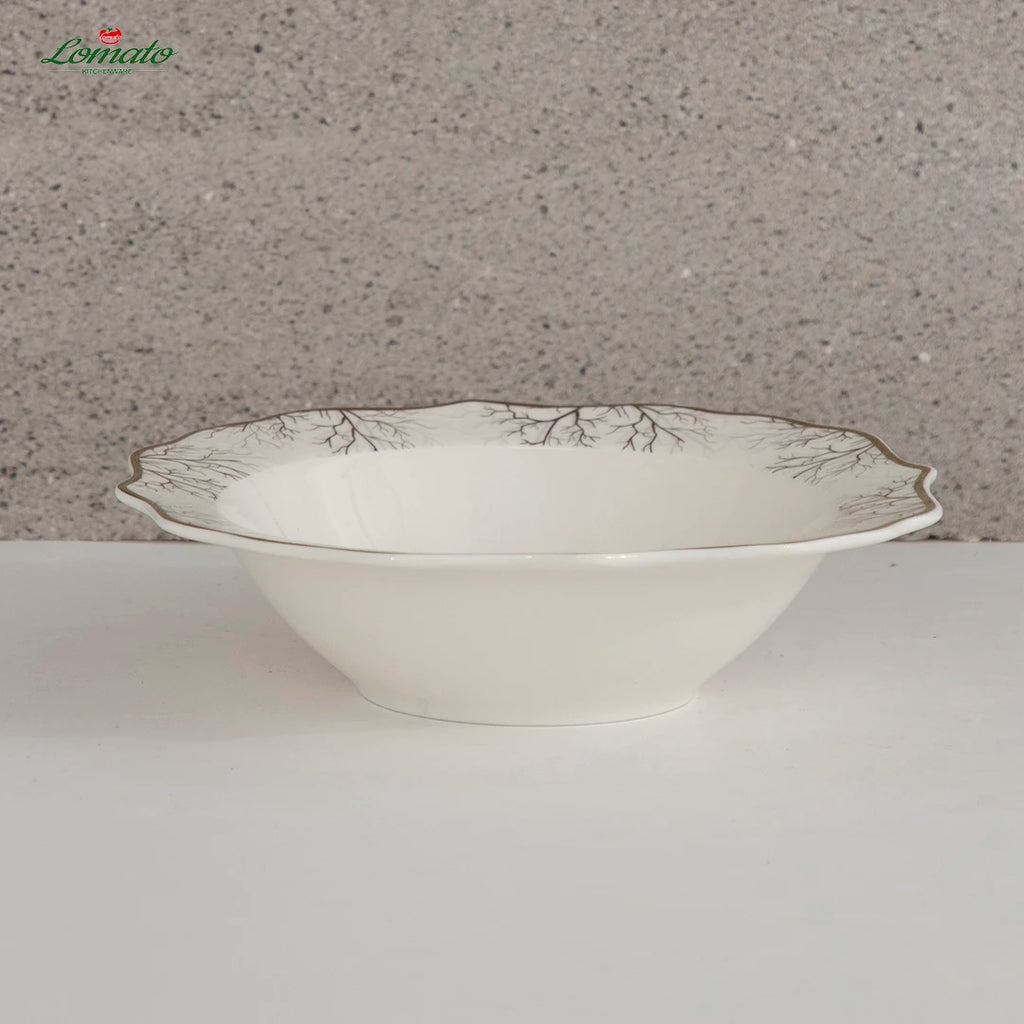 Eco-Friendly Porcelain Dinnerware — 300 MOQ, In-glaze Decoration