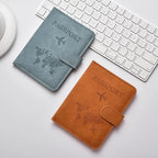 Custom PU Leather Passport Wallet: RFID Blocking, Embossed Logo, Zipper Closure for Travel