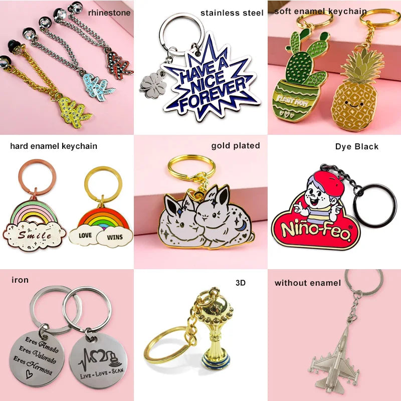 Custom Logo Metal Keychains — 100 MOQ, 7-Day Lead Time