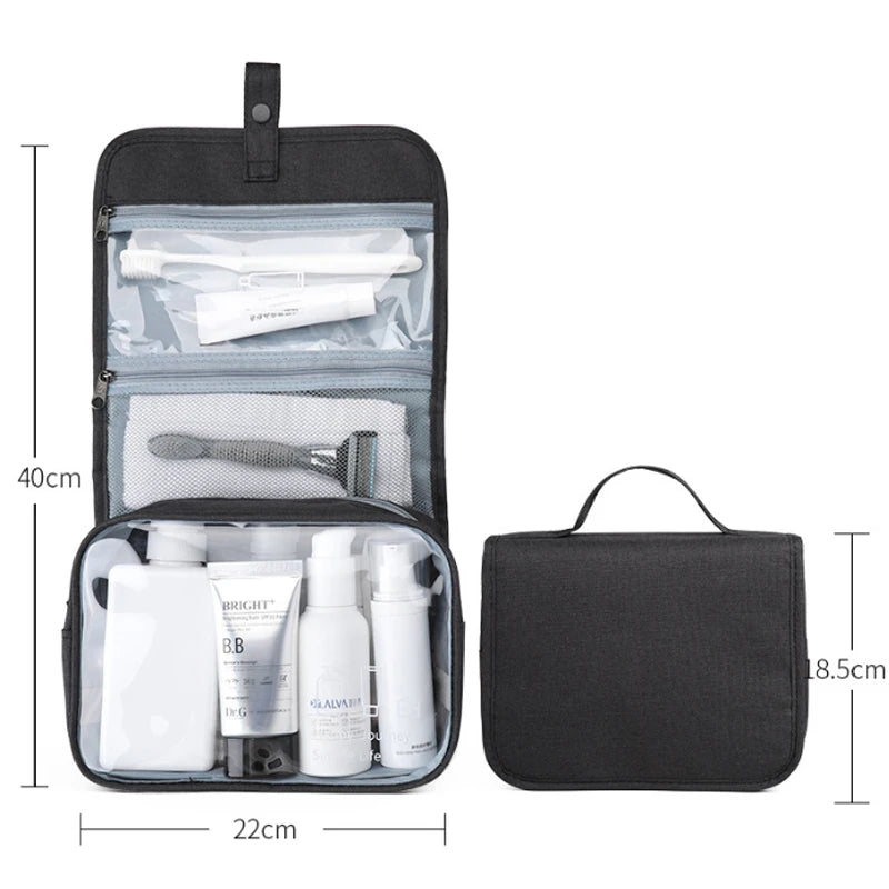Custom Hanging Toiletry Bag — 500 MOQ, 35-Day Lead Time