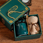 Custom Ceramic Mugs: 40 MOQ, 7-Day Lead, BPA-Free | 301-400ml Drinkware with Lid & Gift Box