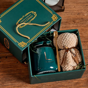 Custom Ceramic Mugs: 40 MOQ, 7-Day Lead, BPA-Free | 301-400ml Drinkware with Lid & Gift Box