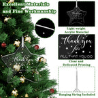 Custom Acrylic Star Christmas Ornament Blanks Wholesale | MOQ 500