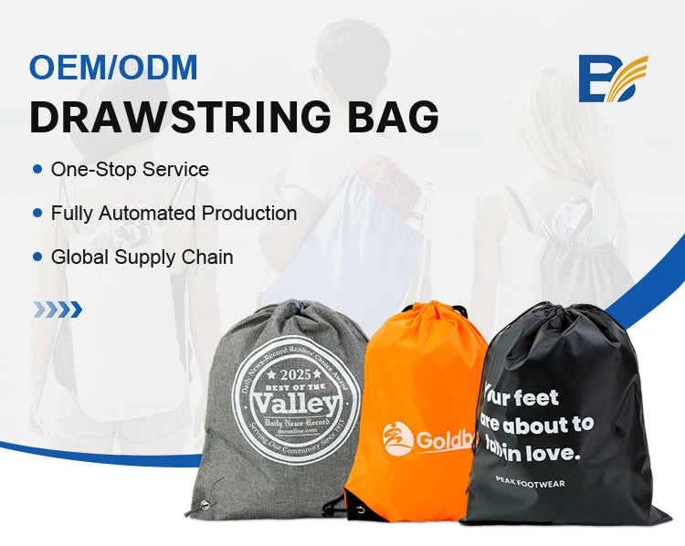 Custom Waterproof Drawstring Bag | 100 MOQ for Gym & Sports Events