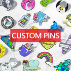 Custom Hard Enamel Pins with Logo | Metal Lapel Pin Maker MOQ 20