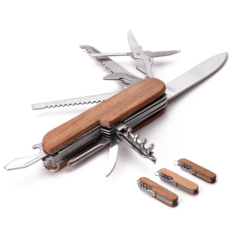 Custom 11-in-1 Folding Pocket Knife with Logo | MOQ 120 pcs
