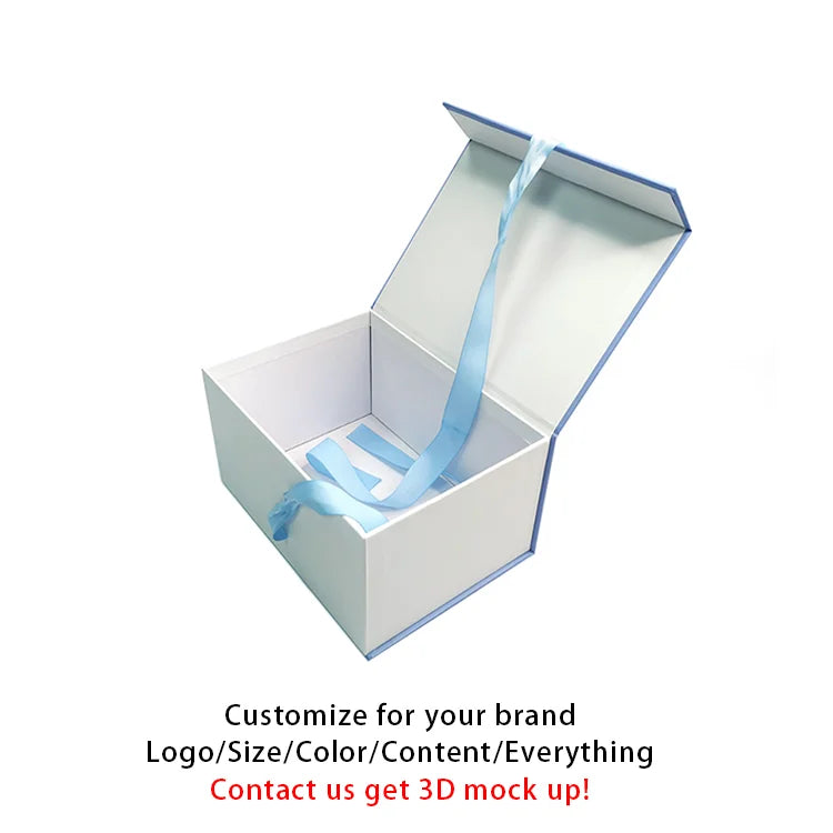 Custom Rigid Gift Boxes with Logo | MOQ 500 | Magnetic Closure