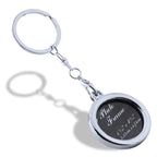 Custom Zinc Alloy Photo Keychain 100pcs MOQ | Silk Screen 7 Colors | Interchangeable Picture Frame