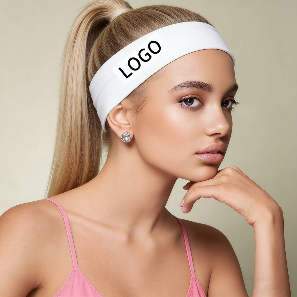 Custom Sports Headbands 7cm | Cotton-Spandex with Logo MOQ 1,000