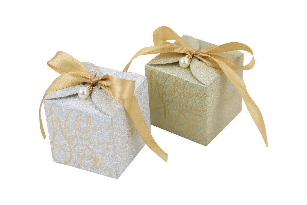 Luxury Glitter Favor Boxes | Wedding Favors | MOQ 50