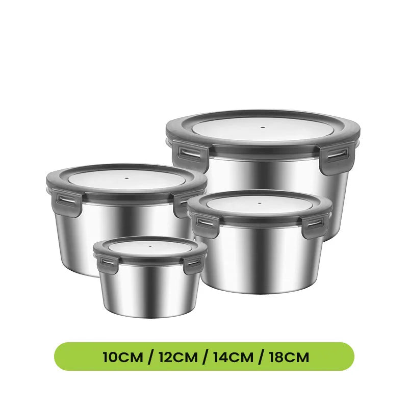 304/316 Stainless Steel Food Storage Container | 100 MOQ | Leak-Proof