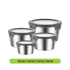 304/316 Stainless Steel Food Storage Container | 100 MOQ | Leak-Proof