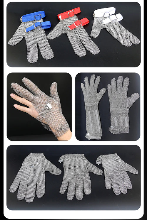316L Stainless Steel Cut Resistant Gloves | Food Grade | MOQ 1