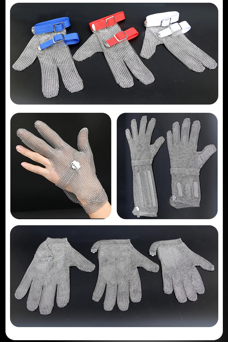 316L Stainless Steel Cut Resistant Gloves | Food Grade | MOQ 1