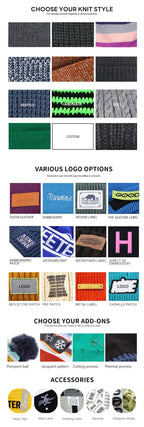 Custom All Over Print Beanies with Logo Wholesale | MOQ 50