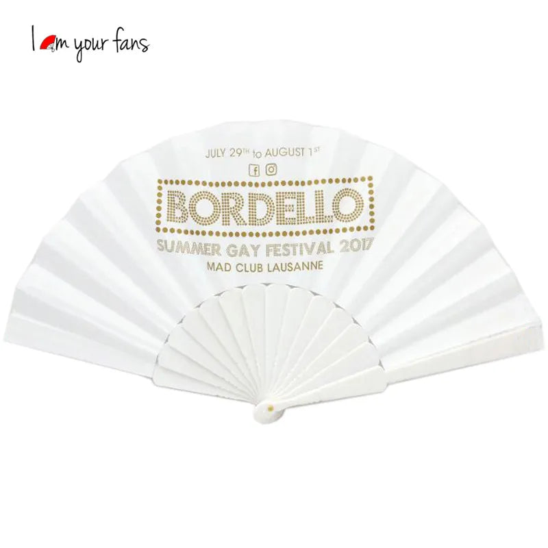 Signature Summer Cool - Custom-Branded High-Density Folding Hand Fans for Events & Boutique Giveaways