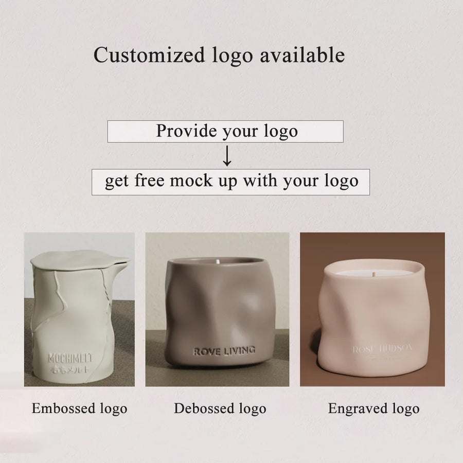 Custom Ceramic Candle Vessels | 500 MOQ | 25-Day Lead