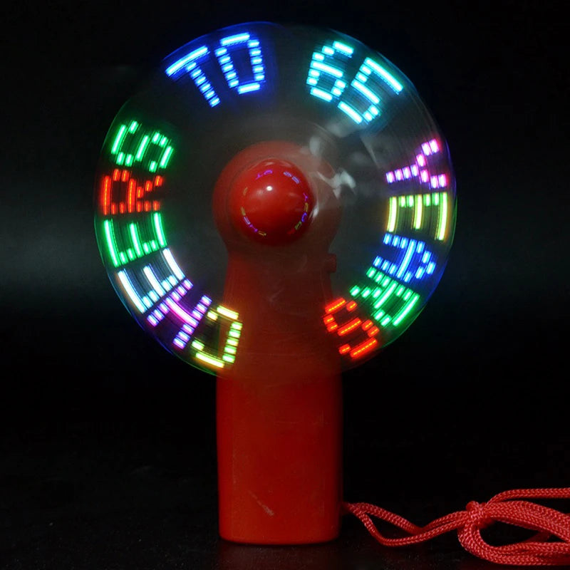 Custom LED Handheld Fan with Logo | Bulk 100 Pcs