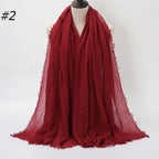 Wholesale Polyester Scarves: 105 Colors, 10-Day Lead, 90x180cm | Spring/Summer Women's Fashion