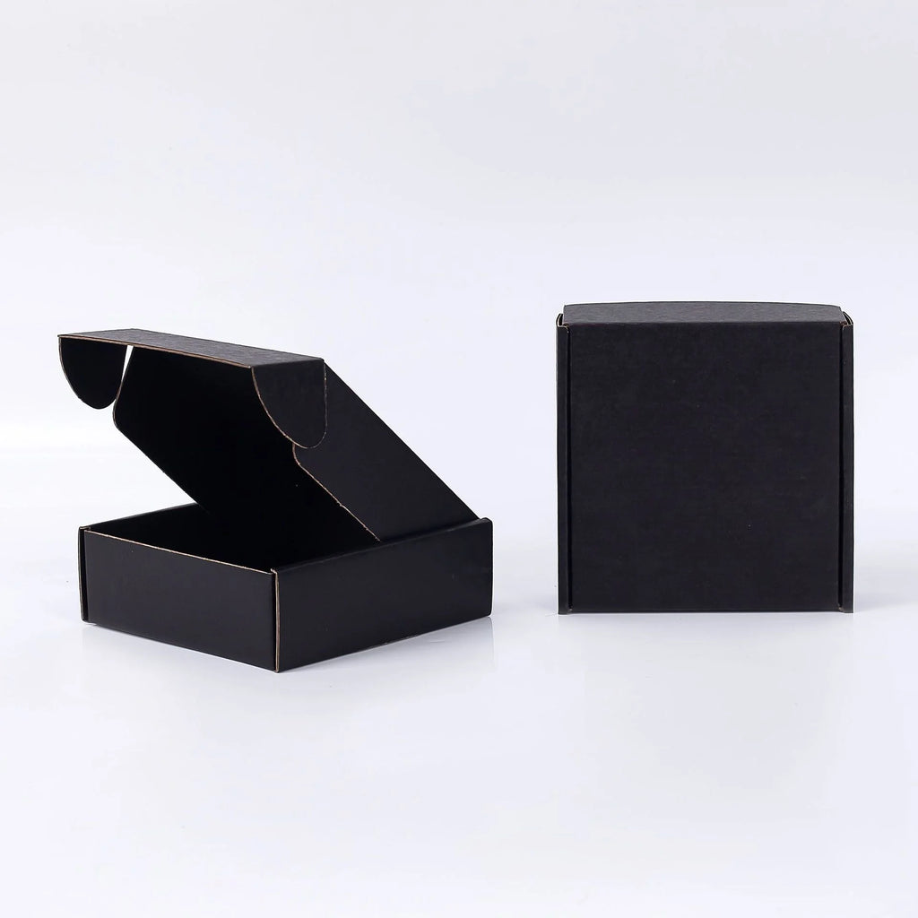 Custom Printing Eco-Friendly Reusable Black Packaging Corrugated Recyclable Shoes Clothes Storage Paper Cardboard Mailer Boxes