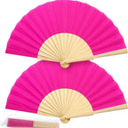 Custom Wooden Hand Fan | Foldable Wood Handle Fan | Bulk Corporate Events