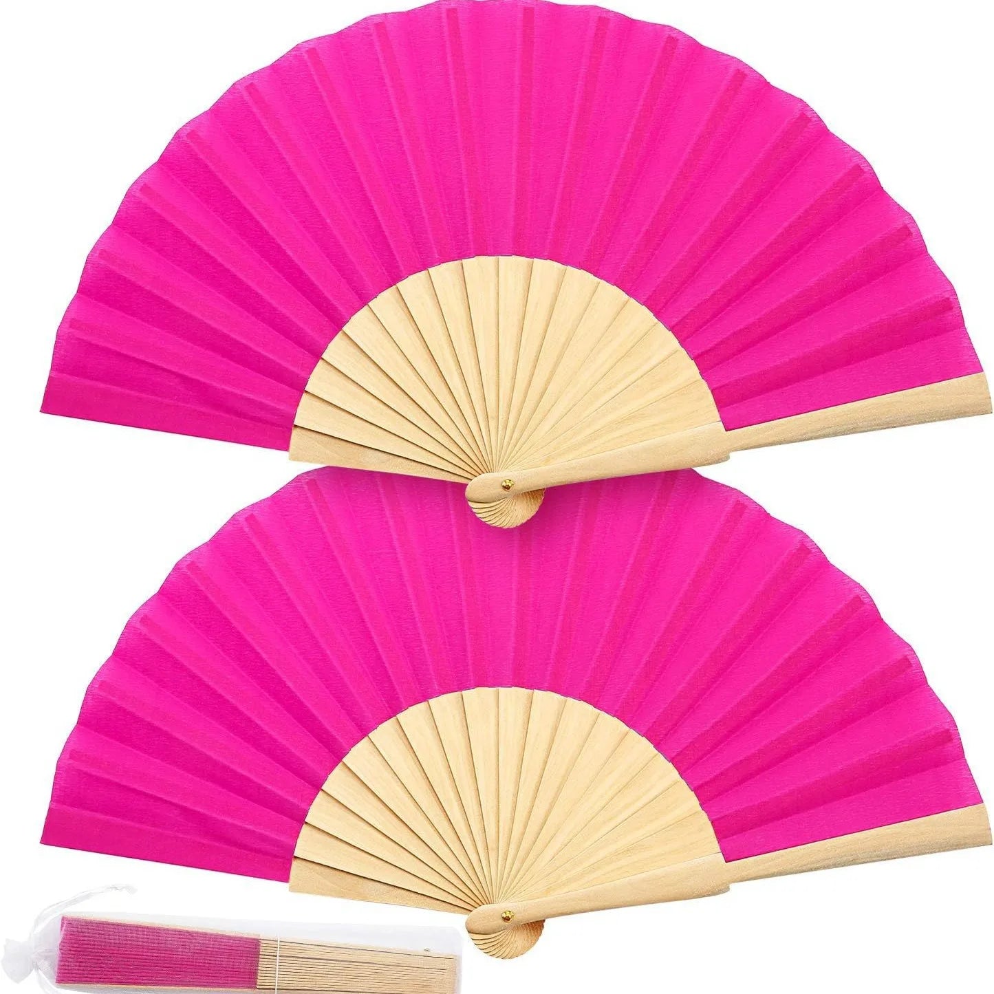 Custom Wooden Hand Fan | Foldable Wood Handle Fan | Bulk Corporate Events