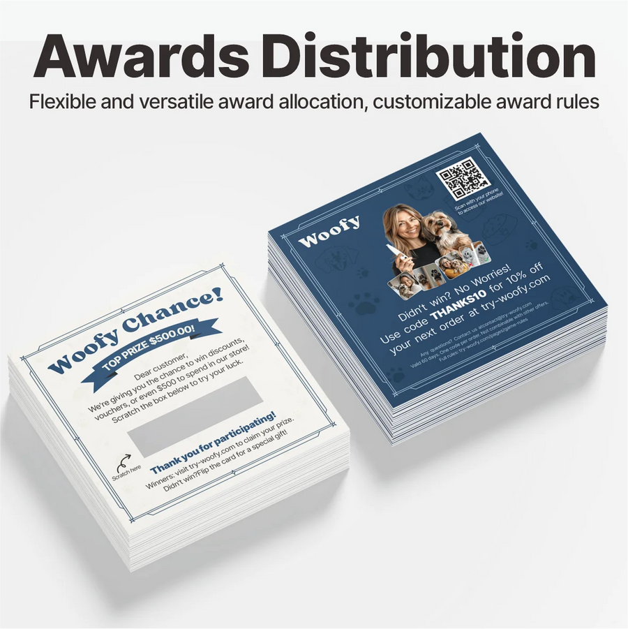 Wholesale Custom Cardboard Scratch Cards 10k MOQ | Digital Print, Variable Data, Eco-Friendly