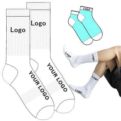 Custom Crew Socks Wholesale | 80% Cotton Blend & 50-Piece MOQ | Dress & Sport | 40-Day Lead Time