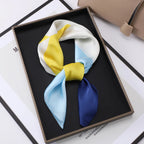 Square Silk Scarf | Digital Print | Custom Logo | 100 MOQ | Women's Fashion