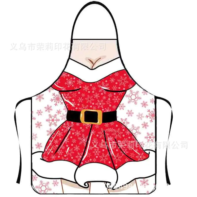 Waterproof Polyester Apron | 3D Printed Cartoon Barbecue Apron