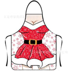 Waterproof Polyester Apron | 3D Printed Cartoon Barbecue Apron