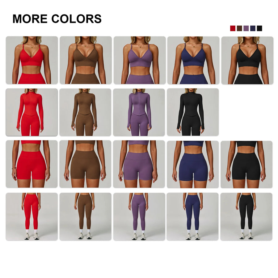 Custom Seamless Activewear with Logo | MOQ 100 Wholesale