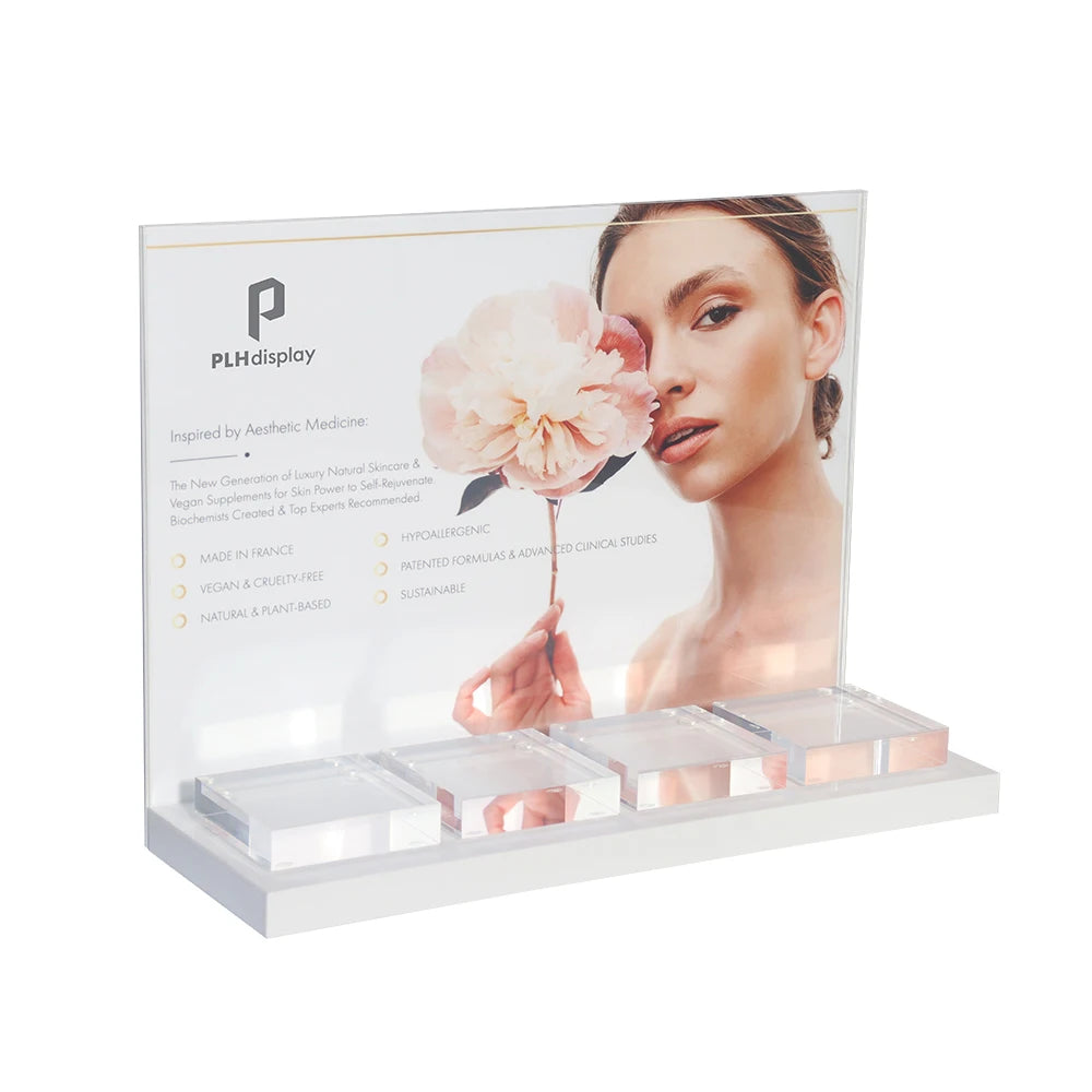 Custom Acrylic Display Rack | Beauty Skincare Cosmetics | 30 MOQ | KD