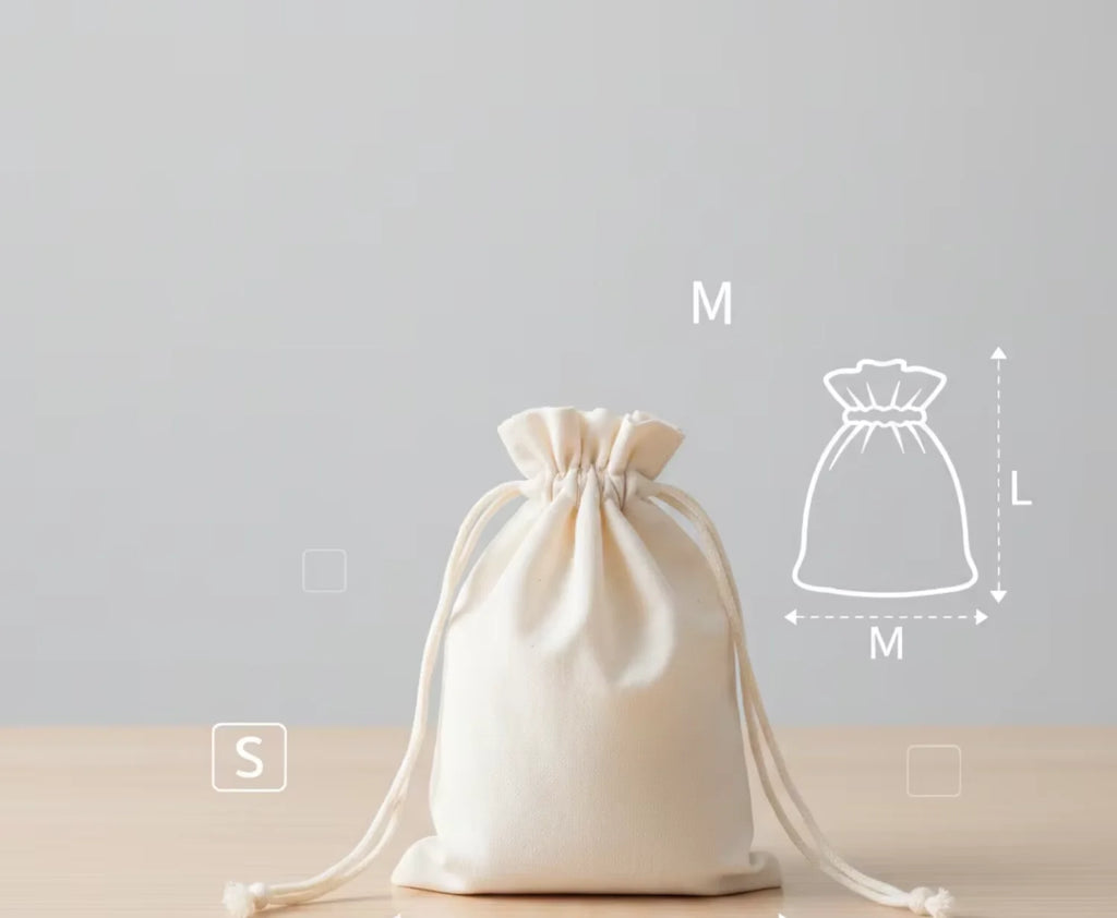 Custom Cotton Muslin Pouches with Logo | MOQ 1,000 | Hot Stamping