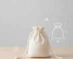 Custom Cotton Muslin Pouches with Logo | MOQ 1,000 | Hot Stamping