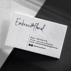 Custom Embossed Business Cards with Logo | MOQ 100 Pcs