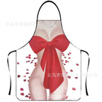 Waterproof Polyester Apron | 3D Printed Cartoon Barbecue Apron