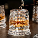 Crystal Rotating Tumbler with Diamond Engraving | 50 MOQ for Executive Gifts