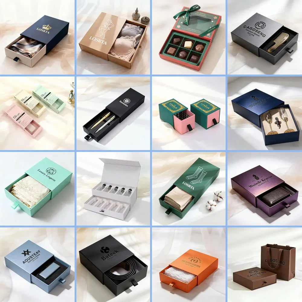 Custom Luxury Sliding Drawer Box | Debossing | 500 MOQ | 30-Day Lead