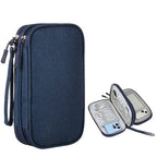 Custom Waterproof Cable Organizer Pouch 600D Oxford | Double Layer Storage Bag for Tech Accessories | Bulk Wholesale