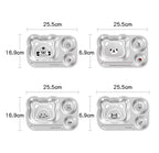 304 Stainless Steel Kids Plate — 100 MOQ, Divided Animal Shape
