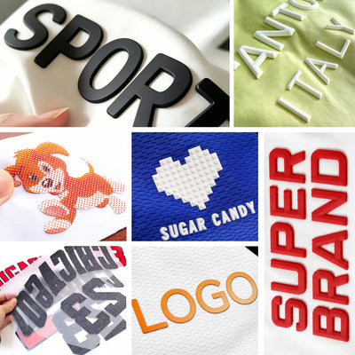 Custom 3D Silicone Heat Transfer Labels | MOQ 500 Pcs