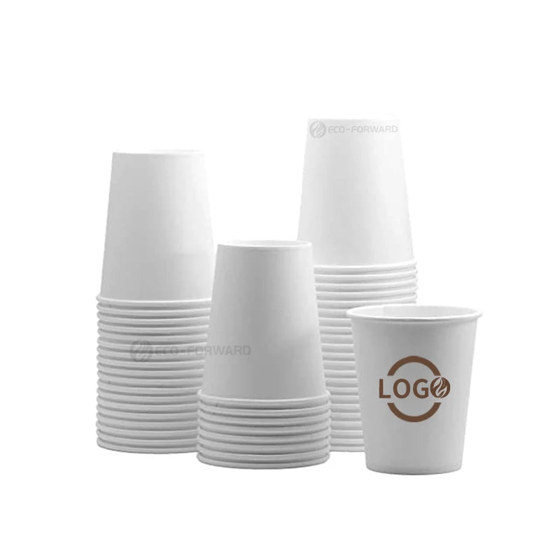 Customized Brown Kraft Paper Coffee Cup with Logo | MOQ 10,000