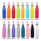 Custom 500ml Stainless Steel Cola Bottle with Laser Engraving and Logo Printing