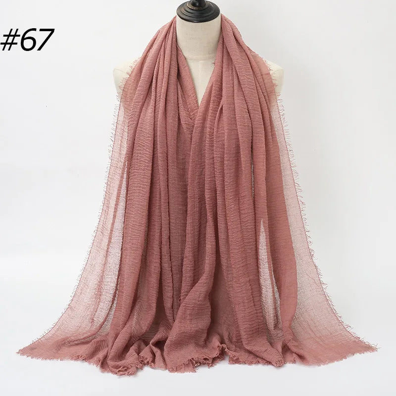Wholesale Polyester Scarves: 105 Colors, 10-Day Lead, 90x180cm | Spring/Summer Women's Fashion