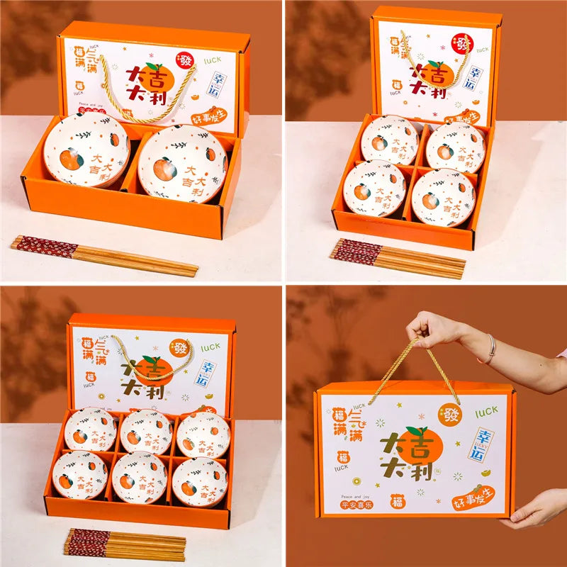 Ceramic Bowl Sets: 20 MOQ, Under-Glazed, Gift Box | Wedding & Corporate Tableware Gifts