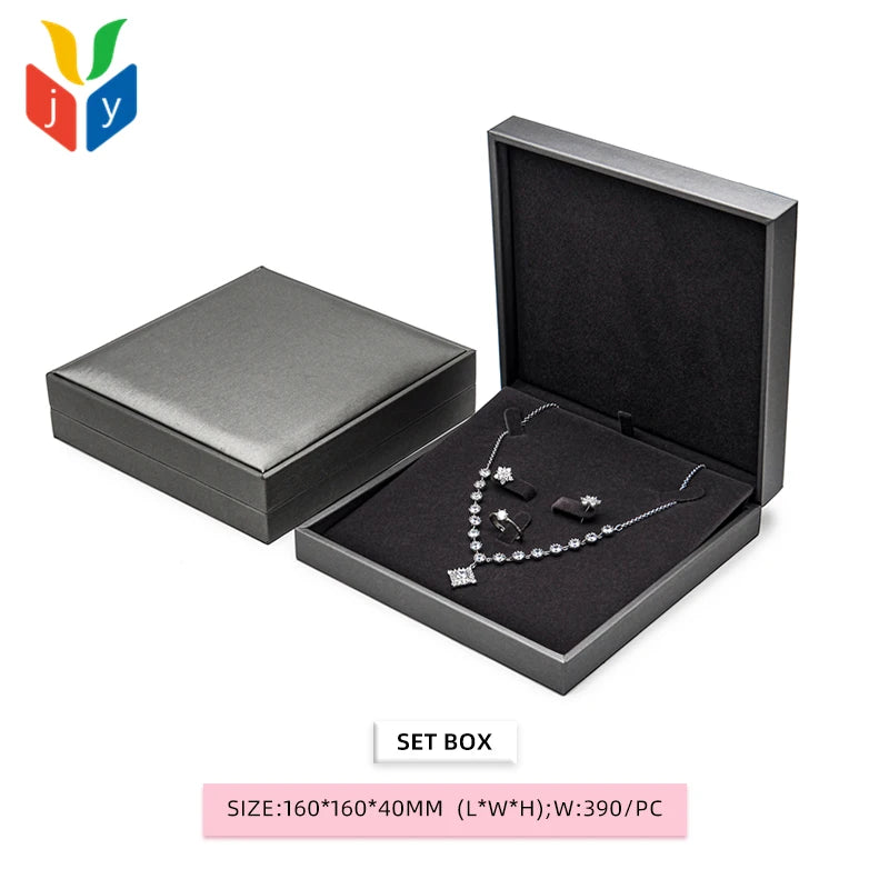 Custom PU Leather Jewelry Boxes with Logo | MOQ 100