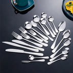 410 Stainless Steel Flatware Set | Mirror Polish | 50 MOQ | Modern Style