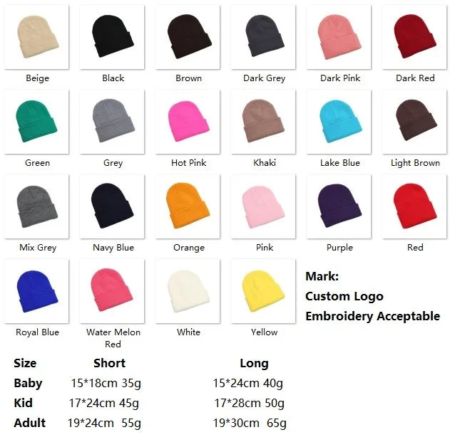 Custom Embroidered Winter Beanies | MOQ 50 | 7-14 Day Lead