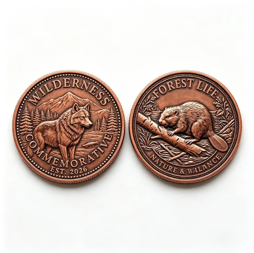 Custom 3D Relief Commemorative Coin | Bronze Metal Souvenir